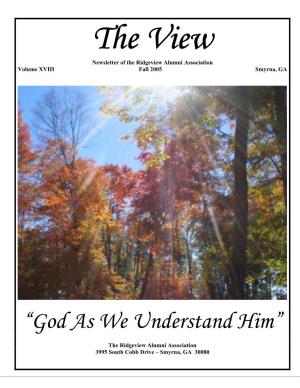 “God As We Understand Him”
