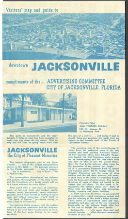 Brochure: Visitorsâ•Ž Map and Guide to Downtown Jacksonville