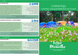 Campings Autour Des Étangs Sur Un Terrain Aménagé De 2 7€ La Nuit En Tente/Caravane Hectares, Accueil De Groupes D’Enfants