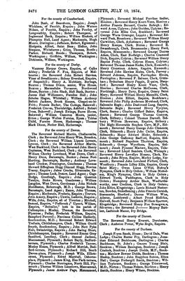 The London Gazette, July 10, 1874