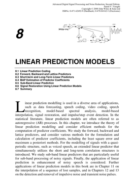 Linear Prediction Models