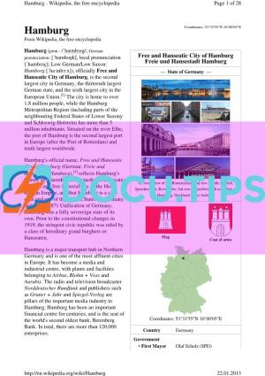 Hamburg - Wikipedia, the Free Encyclopedia Page 1 of 28