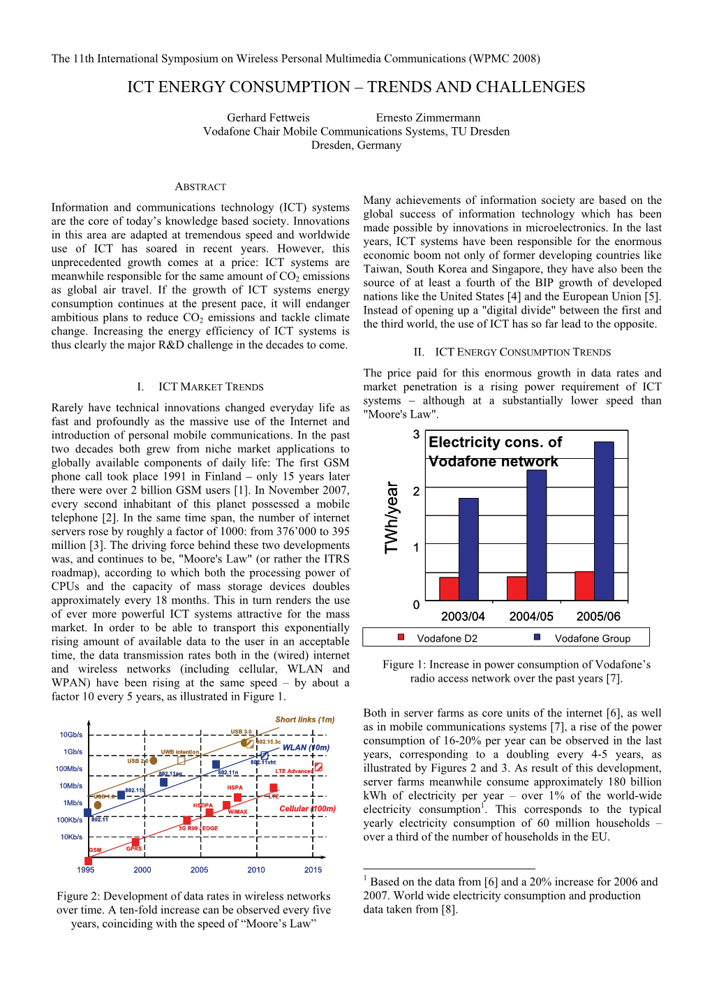 ICT Energy Consumption Trends and Challenges