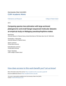 Comparing Species Tree Estimation with Large
