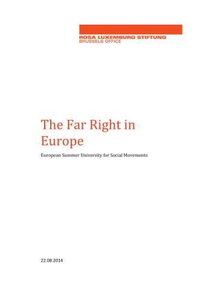 The Far Right in Europe