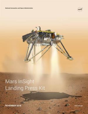 Mars Insight Landing Press Kit