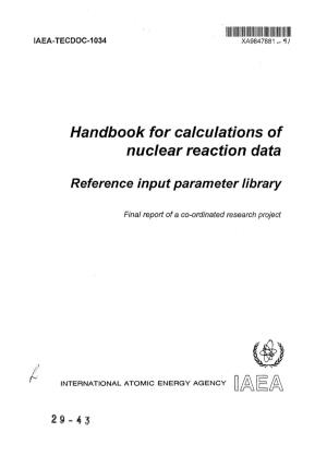 Handbook for Calculations of Nuclear Reaction Data