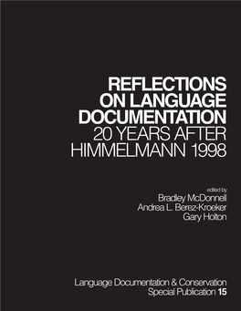 Reflections on Language Documentation 20 Years After Himmelmann 1998