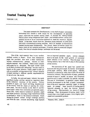 Treated Tracing Paper