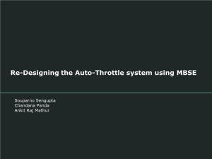 Re-Designing the Auto-Throttle System Using MBSE