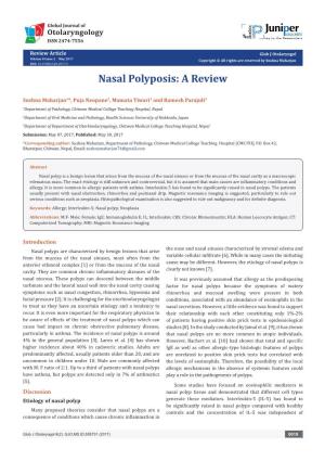 Nasal Polyposis: a Review