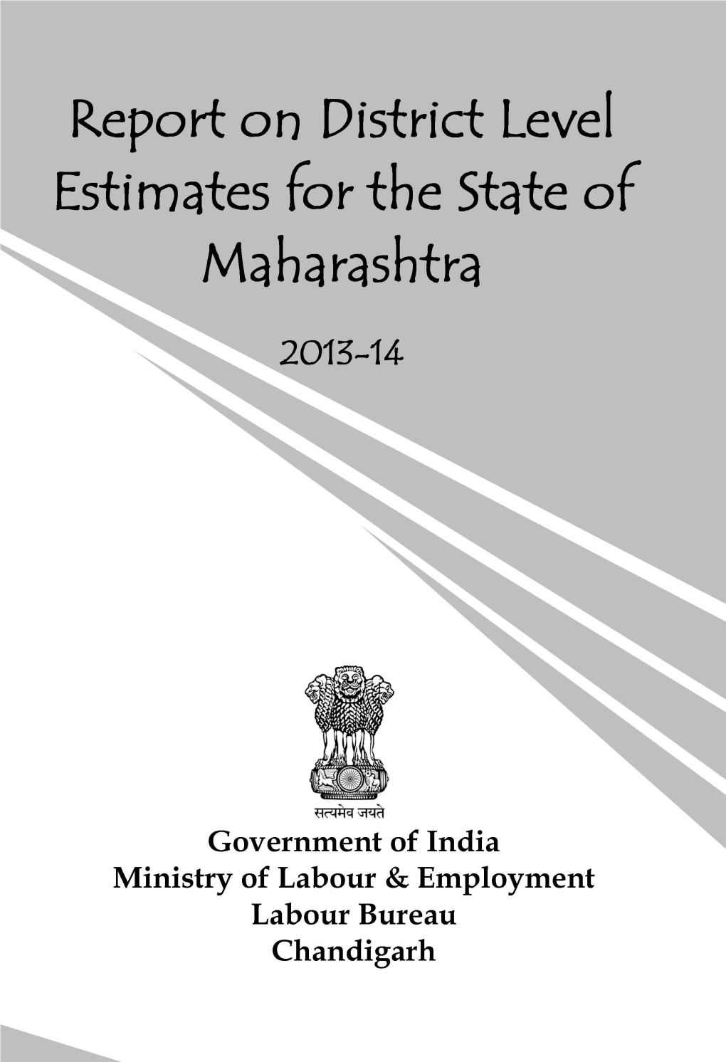 Report on District Level Estimates for the State of Maharashtra (2013-14)