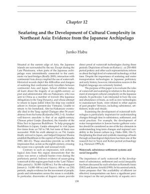 Chapter 12 Seafaring and the Development of Cultural Complexity in Northeast Asia: Evidence from the Japanese Archipelago