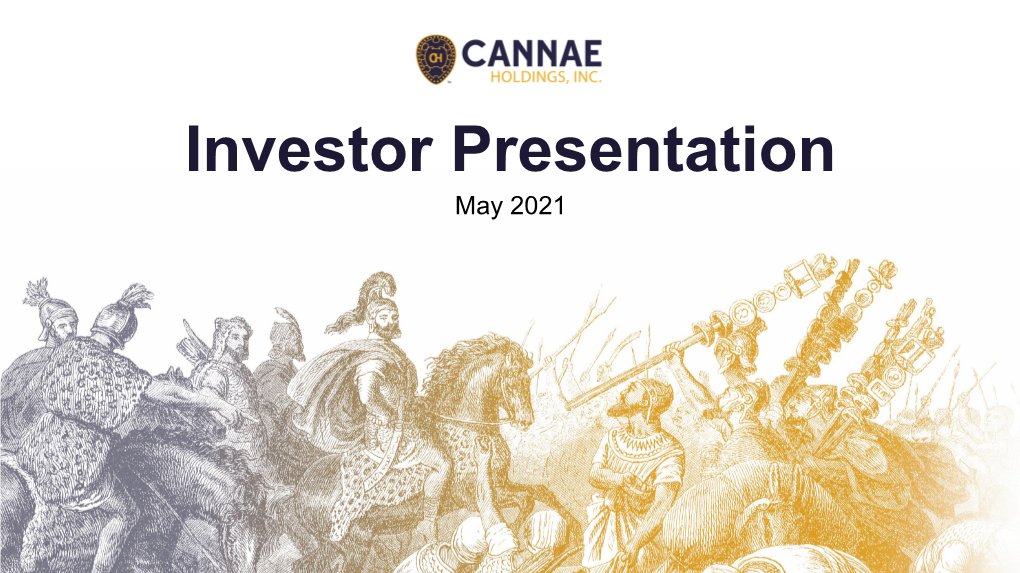 Cannae Investor Presentation May 2021