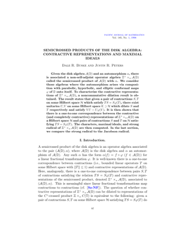 Semicrossed Products of the Disk Algebra: Contractive Representations and Maximal Ideals