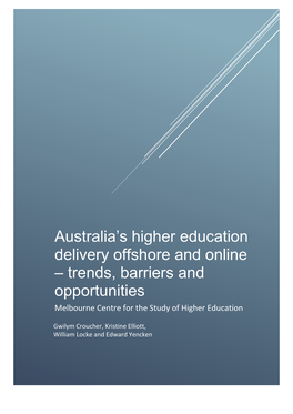 Australia's Higher Education Delivery