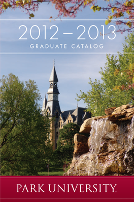 Graduate Catalog 2012–2013