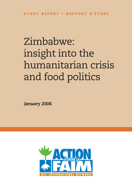 Zimbabwe: Insight Into the Humanitarian Crisis and Food Politics