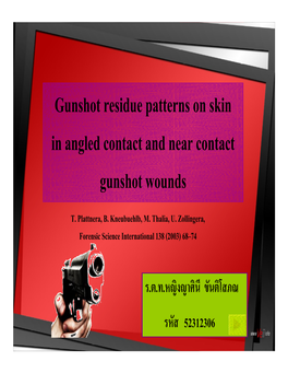 Gunshot Residue Patterns on Skin in Angled Contact and Near Contact Gunshot Wounds