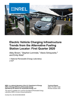 (October 2020). Electric Vehicle Charging Infrastructure Trends From
