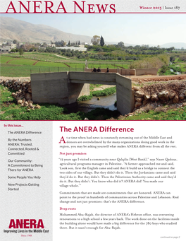 Anera News: Winter 2015