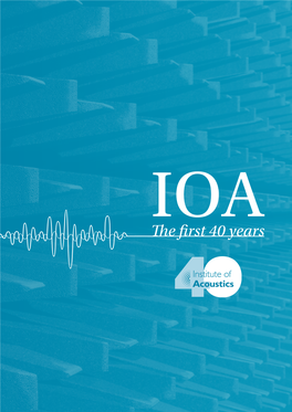 History of the Institute of Acoustics