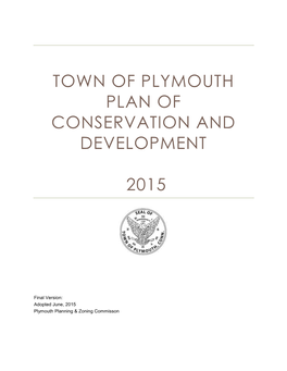 Town of Plymouth Plan of Conservation and Development