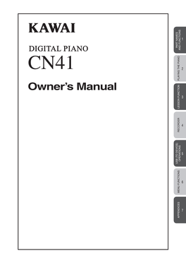 Kawai-CN41-Digital-Piano-Manual