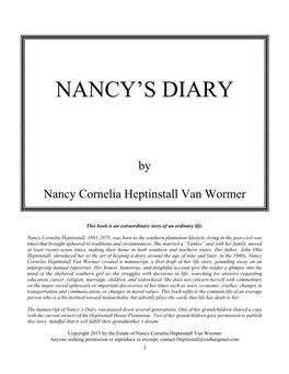 Nancy's Diary