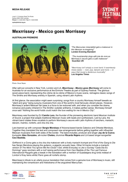 Mexrrissey - Mexico Goes Morrissey