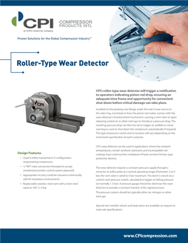 Roller-Type Wear Detector