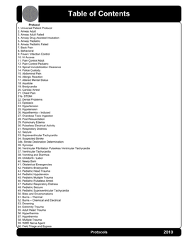 2010 Ems Protocols