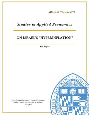 On Israel's "Hyperinflation"