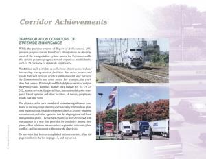 Corridor Achievements ST ST Corridor Achievements TRANSPOR TRANSPOR Page Number in the List on 17, and Pay a Visit