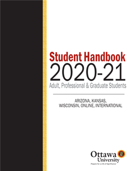 Adult and Graduate Student Handbook