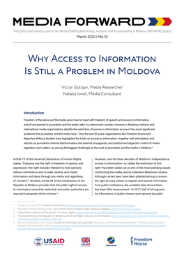 Why Access to Information Is Still a Problem in Moldova
