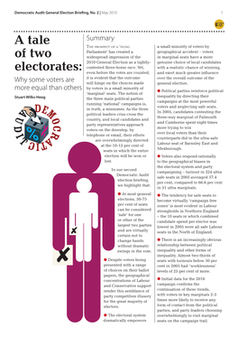 A Tale of Two Electorates