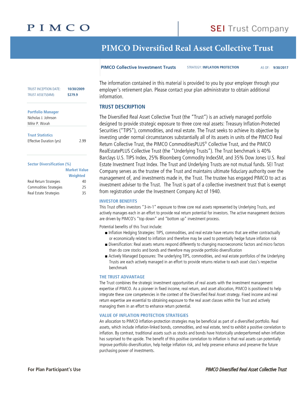 PIMCO Participant Factsheets 9 30 17 LZ