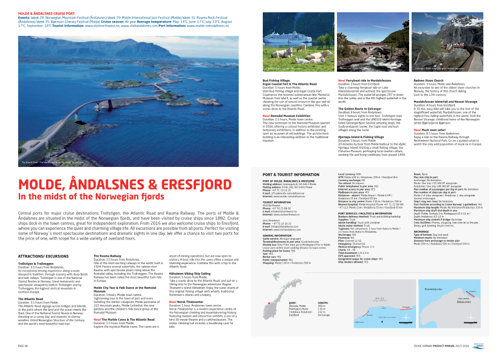 Molde, Åndalsnes & Eresfjord
