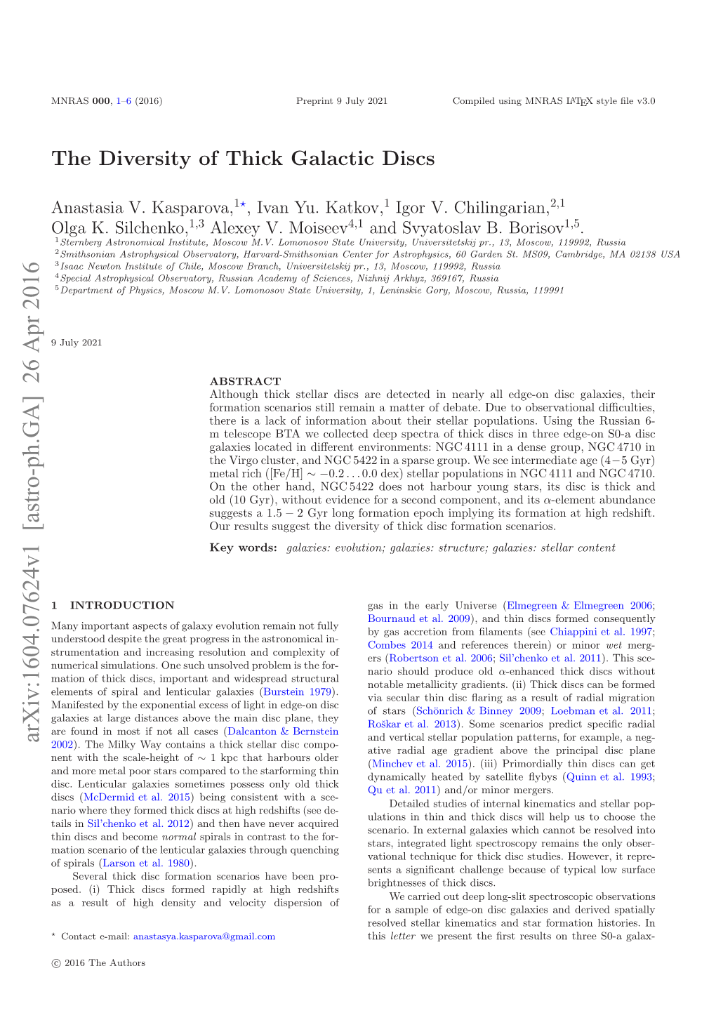 The Diversity of Thick Galactic Discs