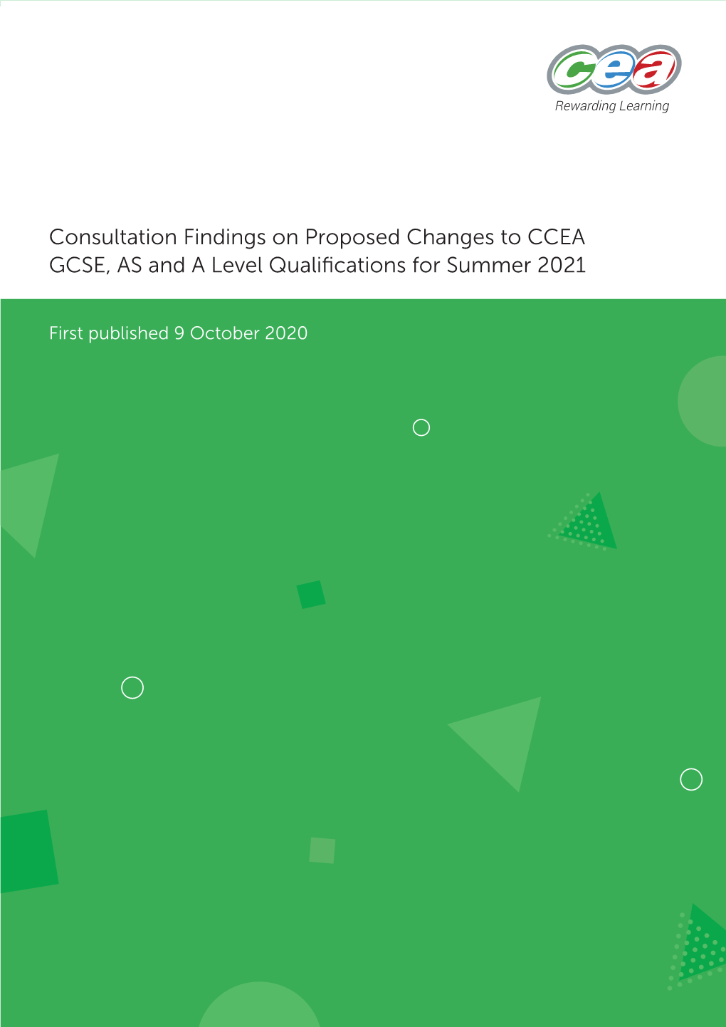 CCEA Consultation on Proposed Changes 2021 [FINAL DRAFT] V2 for Design, with Queries 14-09-DESIGN-VERSION-Trackaccept