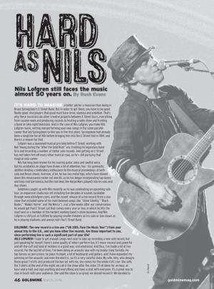 Nils Lofgren Still Faces the Music Almost 50 Years On. by Rush Evans