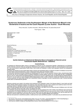 ABHANDLUNGEN DER GEOLOGISCHEN BUNDESANSTALT Abh