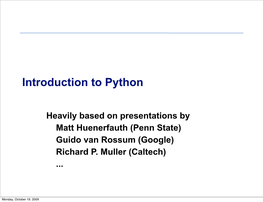 An Introduction to Python (PDF)