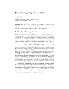 Dyson-Schwinger Equations in QCD