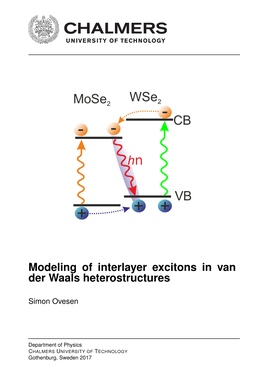 Modeling of Interlayer Excitons in Van Der Waals Heterostructures