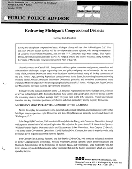 Redrawing Michigan's Congressional Districts