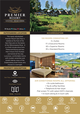 Premier Resort Sani Pass - Drakensberg
