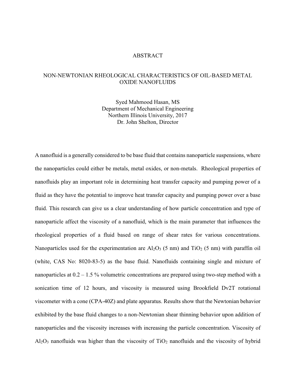 Abstract Non-Newtonian Rheological