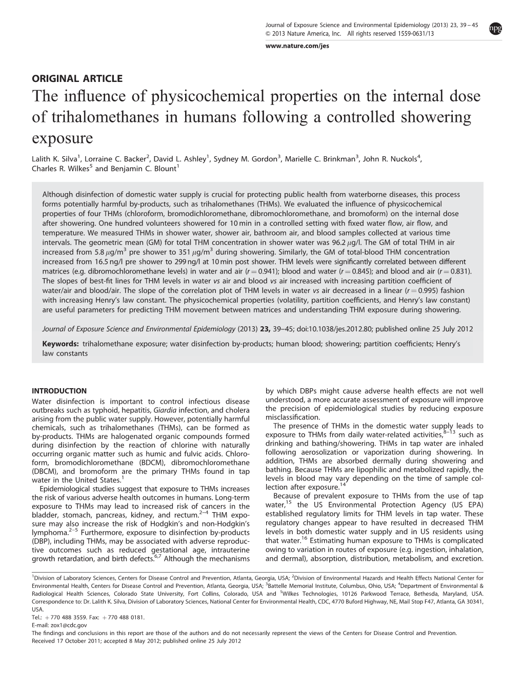 The Influence of Physicochemical Properties on the Internal Dose Of